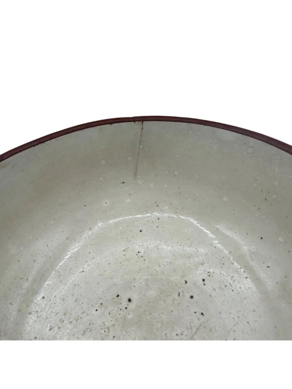 Vintage Weller Pottery Ceramic Mixing Bowl With Brown Exterior & Cream Interior
